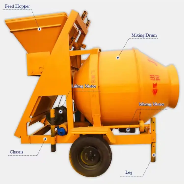 Building Construction Tools Concrete Mixer Machine Vibrated Blocks Mixer Electric Concrete Mixer For Price