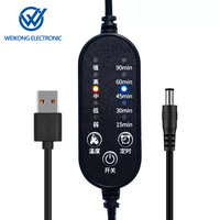 Câble de Commutation 5V 12V à Contrôle de Température pour Matelas de Thérapie par Lumière Rouge Infrarouge pour Domotique avec Protection IP65 et Courant Nominal 2A