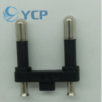 Prise industrielle italienne solide ou creuse à 2 broches de 4,0 mm, compatible avec 2,5 A 250 V
