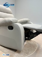 Fauteuil de relaxation manuel multifonctionnel réglable en cuir avec structure métallique moderne pour extérieur, en forme de L, anti-griffures pour chat