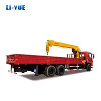 DONGFENG grue montée sur camion à benne basculante télescopique 6x4 10 tonnes à vendre