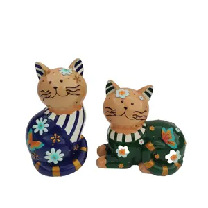 Wholesale Customized 2023 New Best Selling Indoor Resin Decor Animal Lovely Cute Cat Ornaments