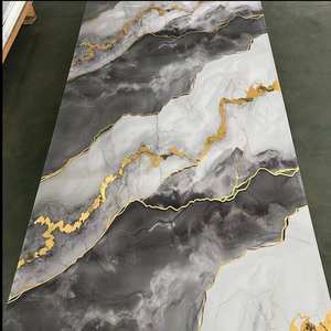 <span class=keywords><strong>Plaque</strong></span> murale décorative en <span class=keywords><strong>PVC</strong></span> pour panneau mural marron TV à <span class=keywords><strong>effet</strong></span> de <span class=keywords><strong>marbre</strong></span> imperméable et brillant - Product Image 5