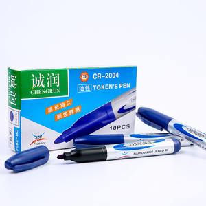 Forniture per Ufficio Direttamente dalla Fabbrica Pennarello Spesso Oleoso per Scrittura Rapida Nero Rosso e Blu Pennarello Permanente ad Asciugatura Veloce - Product Image 4