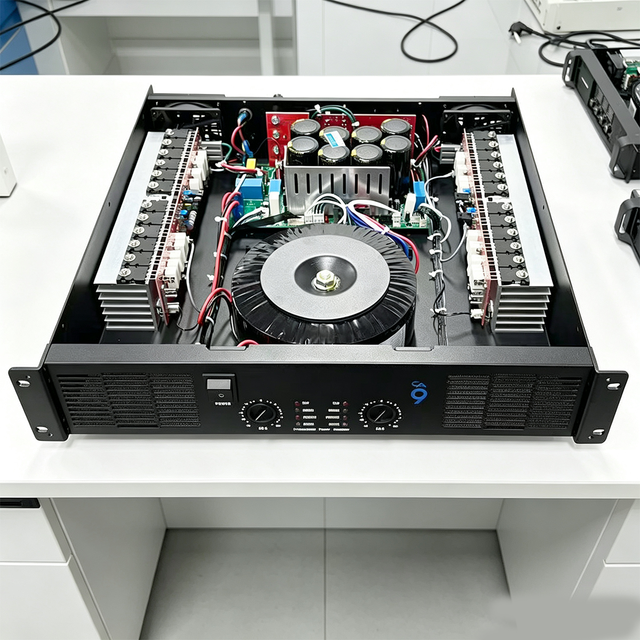 800W Dual Channel Power AmplifierSIVG CA9 2U Standard Rack MountAmp For Stage And Party AudioSystem