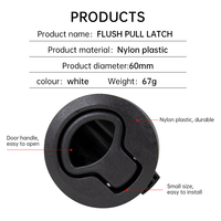 Loquet de compression en nylon marin pour trappe de pont de bateau à basse coque et trappe de rangement de bateau de pêche