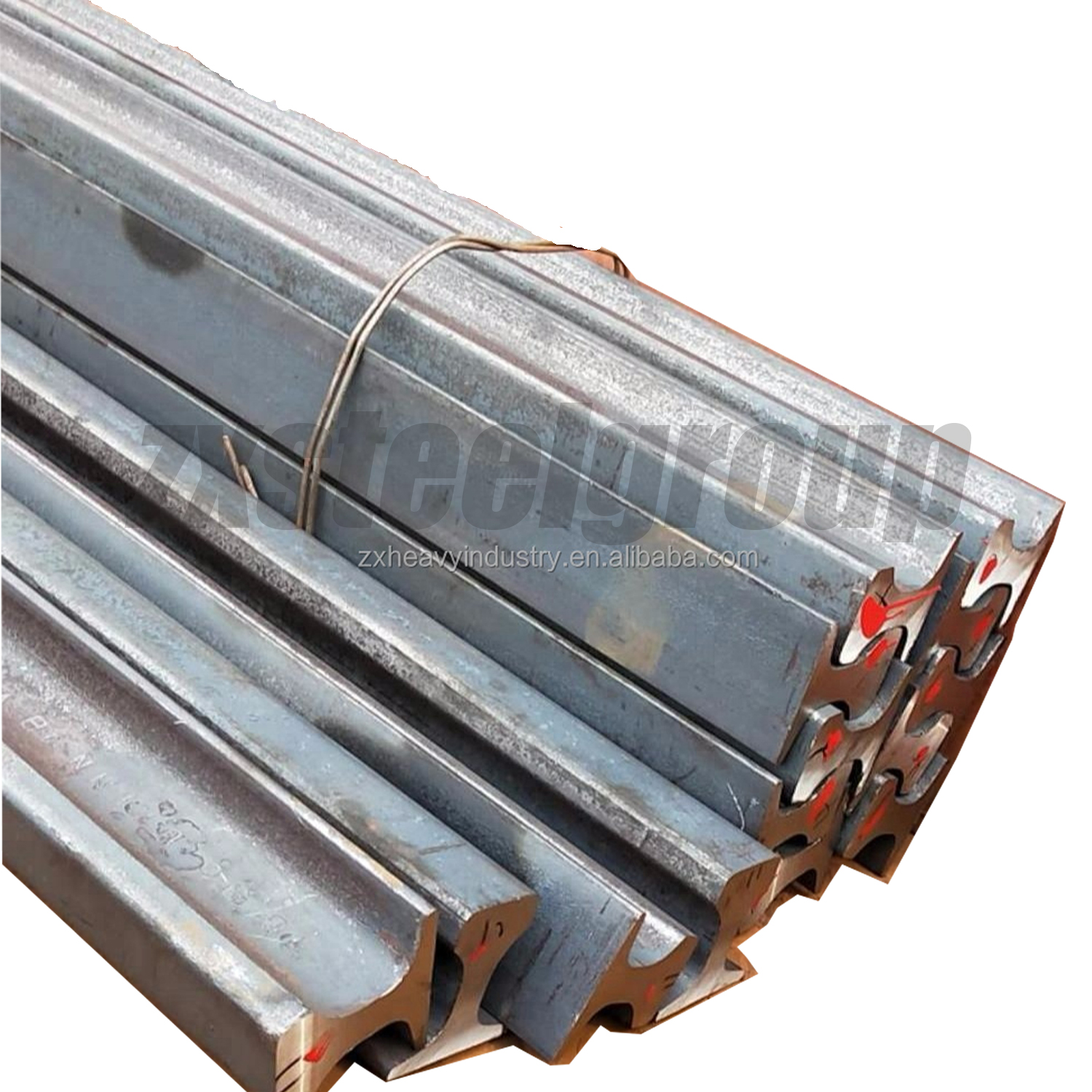 Железнодорожный легкий стальной рельс 55q gb18kg