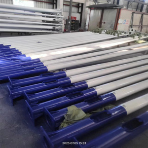 Poteaux d'éclairage routier municipaux de 6 à 12 mètres, poteaux octogonaux coniques, lampadaires à haut mât galvanisés à chaud pour travaux d'ingénierie - Product Image 3