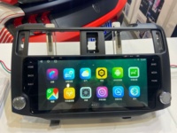 Autoradio Android Noir 8 cœurs 4+64 Go avec GPS CarPlay Android Auto Multimédia pour Toyota 4Runner 2009-2021