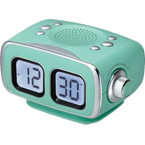 Radio Reloj Despertador Digital Retro con Altavoz Bluetooth, Pantalla LED Dual Multicolor, Diseño Portátil para Dormitorio y Oficina - Product Image 3