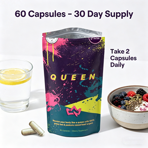 Complément de bien-être féminin à base d'organes de bœuf nourri à l'herbe et fini à l'herbe, testé en <span class=keywords><strong>laboratoire</strong></span> par un tiers, 60 capsules, vente flash sur les réseaux sociaux - Product Image 4