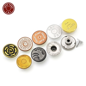 KUNSHUO <b>Button</b> Factory Vintage Brass Jean <b>Button</b> and Rivets Iron Custom Logo Denim Metal <b>Buttons</b> for clothes jeans - Product Image 4