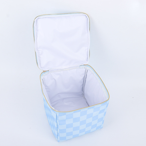 Custom Print Pattern DIY Square Blue Reusable Casual <b>Lunch</b> <b>Box</b> <b>Bag</b> Kids Adults Outdoor Picnic Cooler Food Insulated Camping - Product Image 5