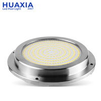 Lumière sous-marine LED RGB HUAXIA 316SS 18W, étanche IP68, avec télécommande, pour yacht, bateau, piscine, étang, fontaine