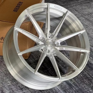 Custom Two-Color 18-22 Inch High-End Forged Classical Sports Type 5X112 5X120 Bright Silver Pickup SUV <b>Wheels</b> New - Product Image 4