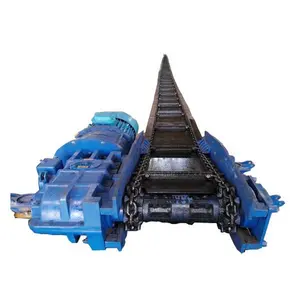 矿链刮板移动式自由流输送机可调速链托盘输送机板式输送机