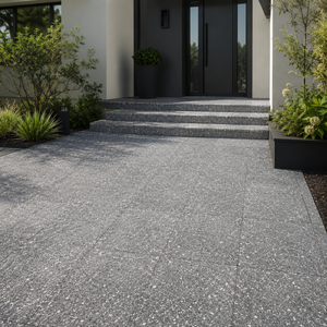 Green Granite Paver <b>Sandblasted</b> Basalt Stone for Outdoor & Park Versatile Exterior Paving Stone - Product Image 4