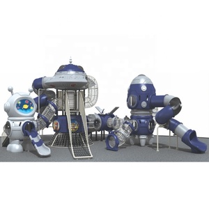 Toboggan sous-marin en plastique moulé par rotation pour enfants, pour l'extérieur et l'intérieur, <span class=keywords><strong>avec</strong></span> filet d'escalade - Product Image 6