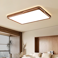 Toute la maison est équipée d'une nouvelle lampe de plafond de style chinois simple de couleur noyer pour la chambre à coucher et le salon