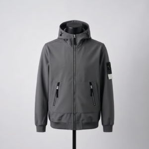 2026 Luxury Fashion Casual Stone Loose Vintage Grey Loose Windproof Outdoor Autumn <b>Jacket</b> For Men - Product Image 1