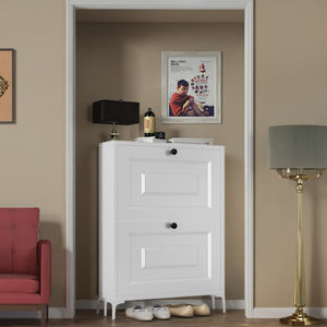 Étagère à chaussures murale, armoire à chaussures, Schuhschrank, Scarpiera, armoire en acier métallique, meubles modernes pour la maison, meubles de salon - Product Image 5