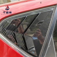 Persianas para Ventanas Traseras, Molduras Decorativas Modificadas Estilo Mustang, ABS para Nissan Tiida 2011-2015