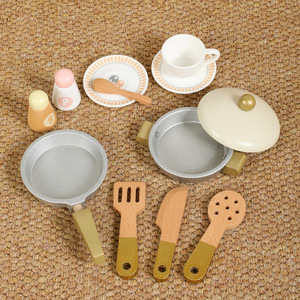 Cucina <span class=keywords><strong>Giocattolo</strong></span> in Legno Weixuan Fun, Set Fornello e Pentole, Gioco Educativo per Bambini, Materiale in Legno Massello, Età 4-6 Anni - Product Image 5