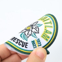 Badges brodés, logo personnalisé de designer, patchs brodés lumineux personnalisés de luxe pour vêtements