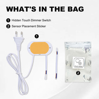Interrupteur intelligent à capteur tactile dissimulé haute tension AC110V 220V IP20 pour éclairage LED de meubles et armoires