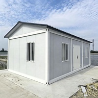 Maison conteneur modulaire préfabriquée et démontable, design moderne et respirant, pour dortoir d'employés, hôtel, café, atelier
