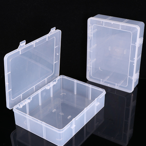 SUNSHING Clear Transparent <b>Plastic</b> Storage <b>Box</b> Large Flat Folding Tool Stationery Craft Supply Storage Container Case - Product Image 2