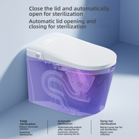 Toilette intelligente conforme aux normes européennes CE, bidet intelligent, chasse d'eau automatique, siège chauffant, sécheur à eau chaude, télécommande, Amérique du Sud