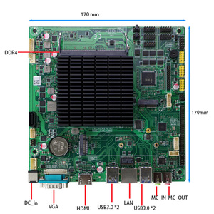 เมนบอร์ดอุตสาหกรรมรุ่นขายดี ขนาด 170*170 มม. ช่องเดียว 16GB พร้อม 3SATA 4USB3.0 RJ45 ซีพียู N5095 - Product Image 1