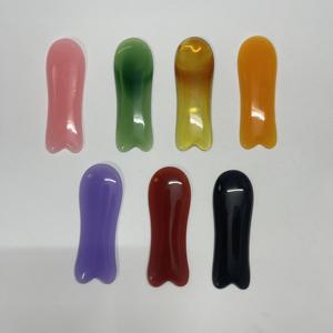 Tabla de raspado de resina, herramienta de terapia Gua Sha de ágata para la cara - Product Image 2