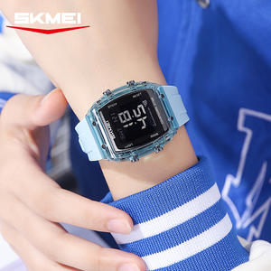 <span class=keywords><strong>Reloj</strong></span> <span class=keywords><strong>digital</strong></span> unisex Skmei 2409-2410 con esfera personalizada de diseño elegante, correa de silicona, cronómetro rectangular, en stock, <span class=keywords><strong>reloj</strong></span> para parejas. - Product Image 6