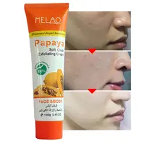 100ML derin temizlik Peeling Peeling jel nemlendirir yüz Peeling krem Papaya beyazlatma fırçalama jeli yüz vücut için