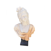SHENGHUA personnalisé homme en pierre naturelle sculpté à la main couleur mélangée marbre buste romain statue sculpture à vendre