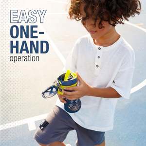 Botella de Agua de Plástico Colorida y Segura para Niños con Pajita y Tapa para la Escuela, Juegos y Viajes - Product Image 6