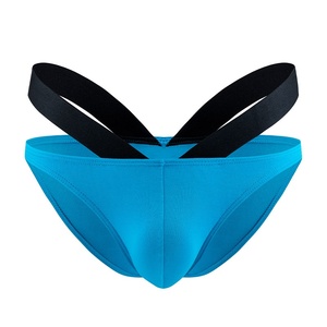 Nuovi Slip da <span class=keywords><strong>Uomo</strong></span> Sexy Standard con Doppio Strato e <span class=keywords><strong>Scollo</strong></span> a V, Bikini a Vita Bassa in Modal Sottile, Lavorati a <span class=keywords><strong>Maglia</strong></span>, Vendita all'Ingrosso - Product Image 5