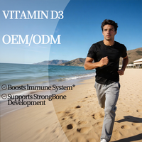 Vitamine D3 500mg Capsules pour Adultes - Renforce le Système Immunitaire Favorise le Développement Osseux 2 Capsules par Portion 60 Capsules au Récipient