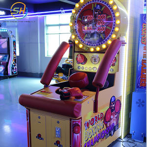 Máquina de jogo de boxe operada por moedas à venda em centro esportivo; equipamento de teste de força e alívio de estresse para boxe. - Product Image 2