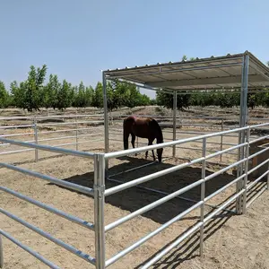 Thép Ngựa Bảng Điều Chỉnh 10ft 12ft 14ft Corral Tấm Gia Súc Cổng Xách Tay Úc Cừu Corral Bảng Điều Chỉnh