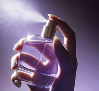 Parfum boisé musqué pour femme 50 ml, senteur longue durée, élégante boîte florale violette pour le bureau, les rendez-vous et les soirées