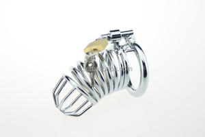 SacKnove yetişkin seks oyuncakları esaret fetiş <span class=keywords><strong>Abstinence</strong></span> aracı erkek <span class=keywords><strong>Penis</strong></span> yüzükler horoz kilit cihazlar için <span class=keywords><strong>Metal</strong></span> Chastity kafes erkekler - Product Image 6