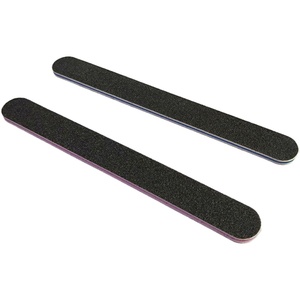 Chuyên nghiệp móng tay tập tin 80/80 đôi bên tái sử dụng Emery Bảng Mô hình thẳng giấy nhám màu đen làm bằng Sponge Lima - Product Image 1