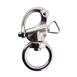 Vòng xoay <span class=keywords><strong>Snap</strong></span> còng dưới với phát hành nhanh chóng mùa xuân thép không gỉ Wire Rope phụ kiện - Product Image 1