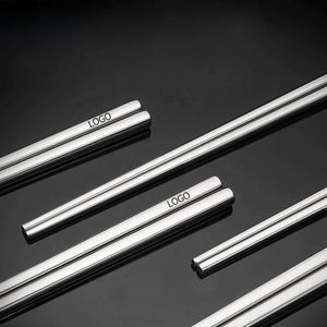 ตะเกียบสแตนเลส 316 คุณภาพพรีเมียม - อุปกรณ์สำหรับใช้ในบ้าน ร้านอาหาร และเป็นของขวัญ  ไม่ลื่น ทนความร้อน ช้อนส้อมแบบเอเชีย - Product Image 1