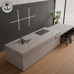 Giá bán buôn Taj Mahal đầy đủ cơ thể in thạch anh đánh bóng đá thạch anh nhân tạo cho nhà bếp Countertop - Product Image 5