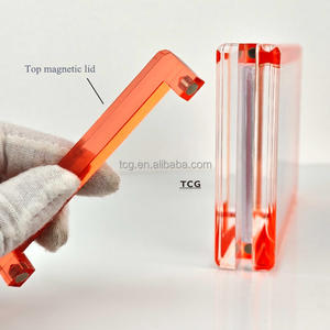 TCG工厂定制亚克力分级卡板可收藏展示柜支架BGS SGC PSA卡盒磁性保护器盒 - Product Image 2