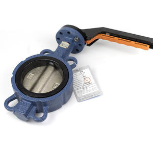 วาล์วผีเสื้อแบบแมนนวล D71X/F-16 ทำจากสแตนเลส พร้อมสารเคลือบ PTFE แบบใช้มือหมุน วาล์วแบบ Single-Acting พร้อมซีลนุ่มแบบ PTFE-Lined - Product Image 2